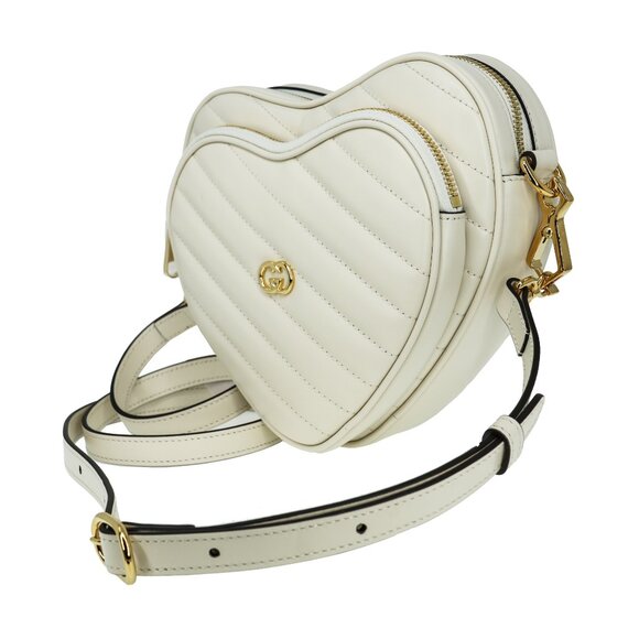 Gucci Matelasse Leather Interlocking G Heart Crossbody Bag - Picture 2 of 10